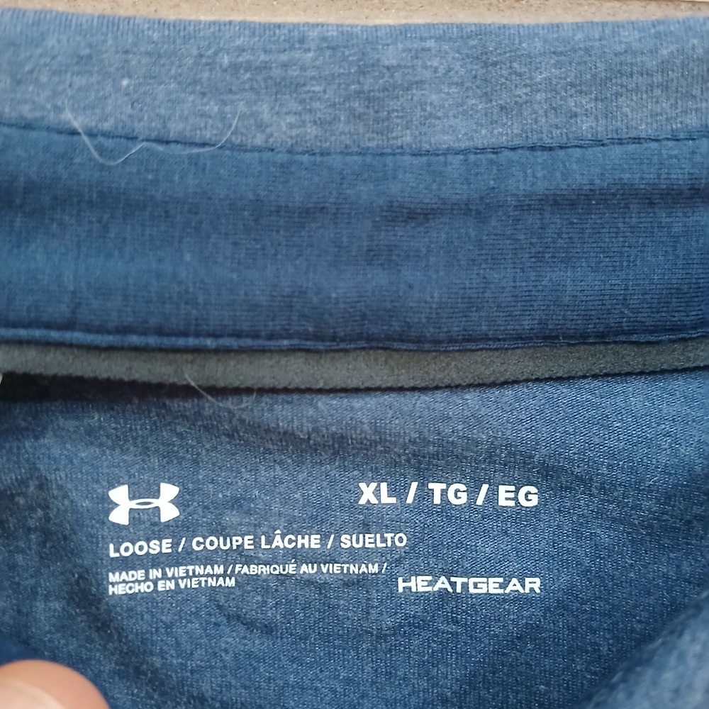 Under Armour Polo Mens Extra Large Blue Golf Charged Cotton Stretch Flex IMG - Picture 4 of 11